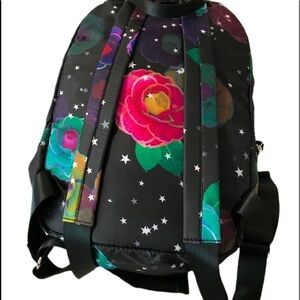 Cynthia Rowley starry floral  black backpack  nice for school, travel or work
